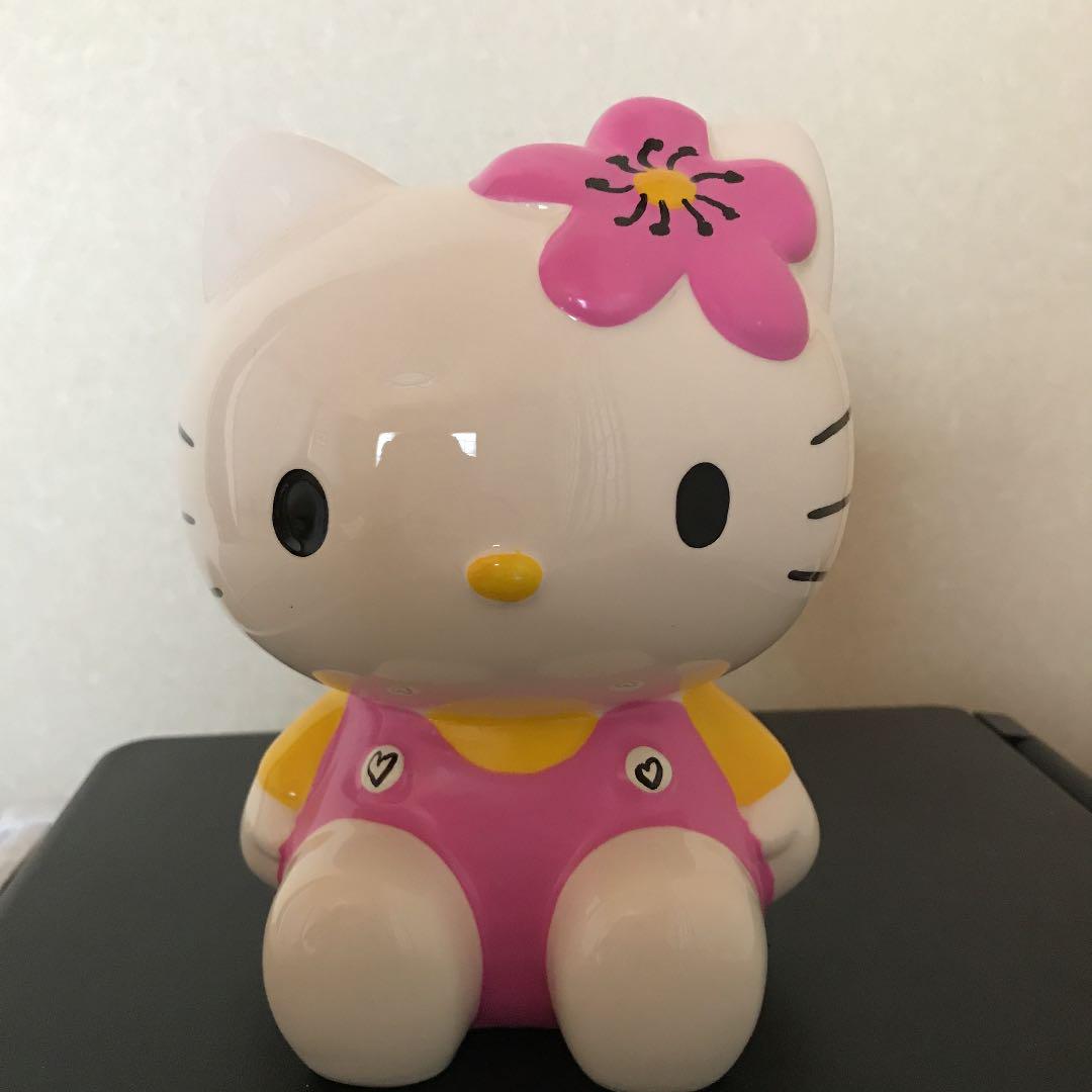 訳ありハローキティー♡レトロ陶器貯金箱 ハローキティ 貯金箱 陶器 レトロ 昭和 サンリオ キティちゃん