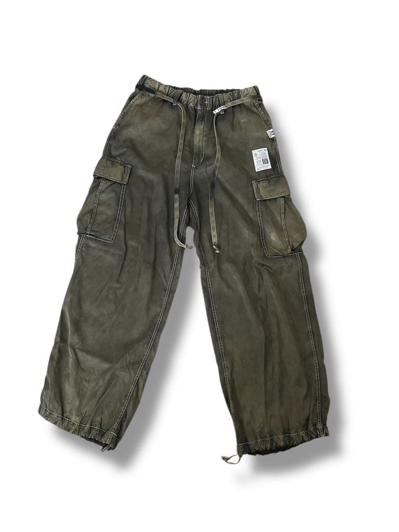 Maison MIHARA YASUHIRO サテン カーゴ パンツ カーキS・MAISON MIHARA YASUHIRO MEDICALDB_JP