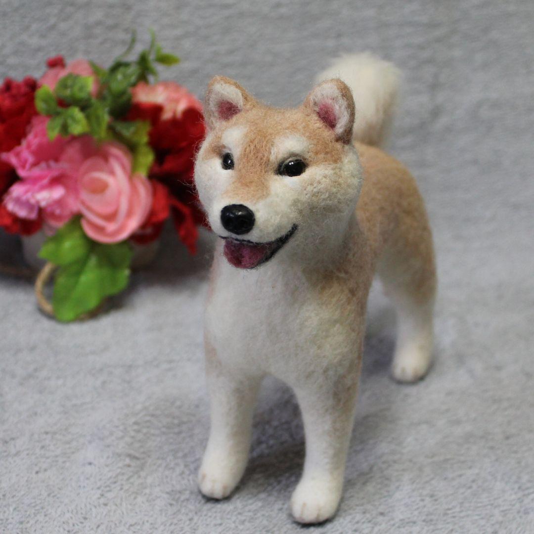 もりまなさま専用 羊毛フェルト オーダー 「リアルで可愛いワンちゃん」柴犬