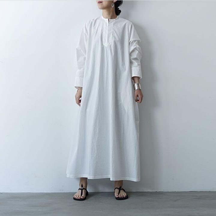 新品【 mond 】カフタンロングワンピース ホワイト