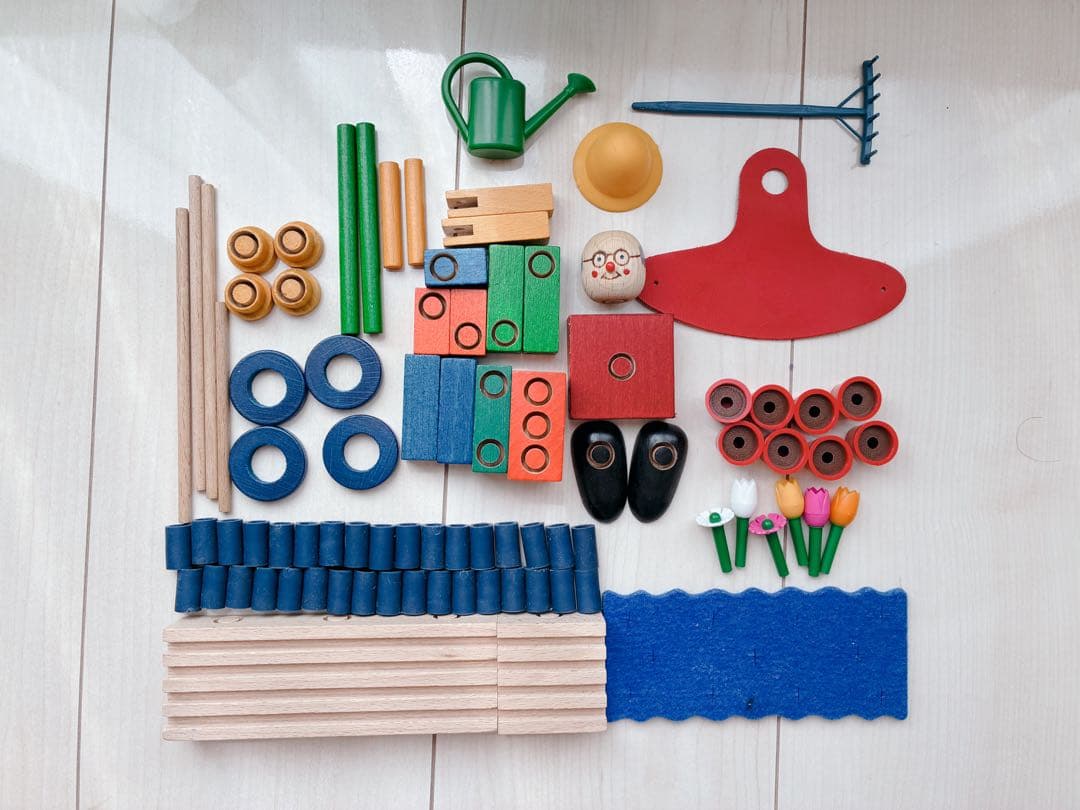 ケルナースティック　kellner 庭師　木製玩具　ドイツ　知育玩具知育玩具