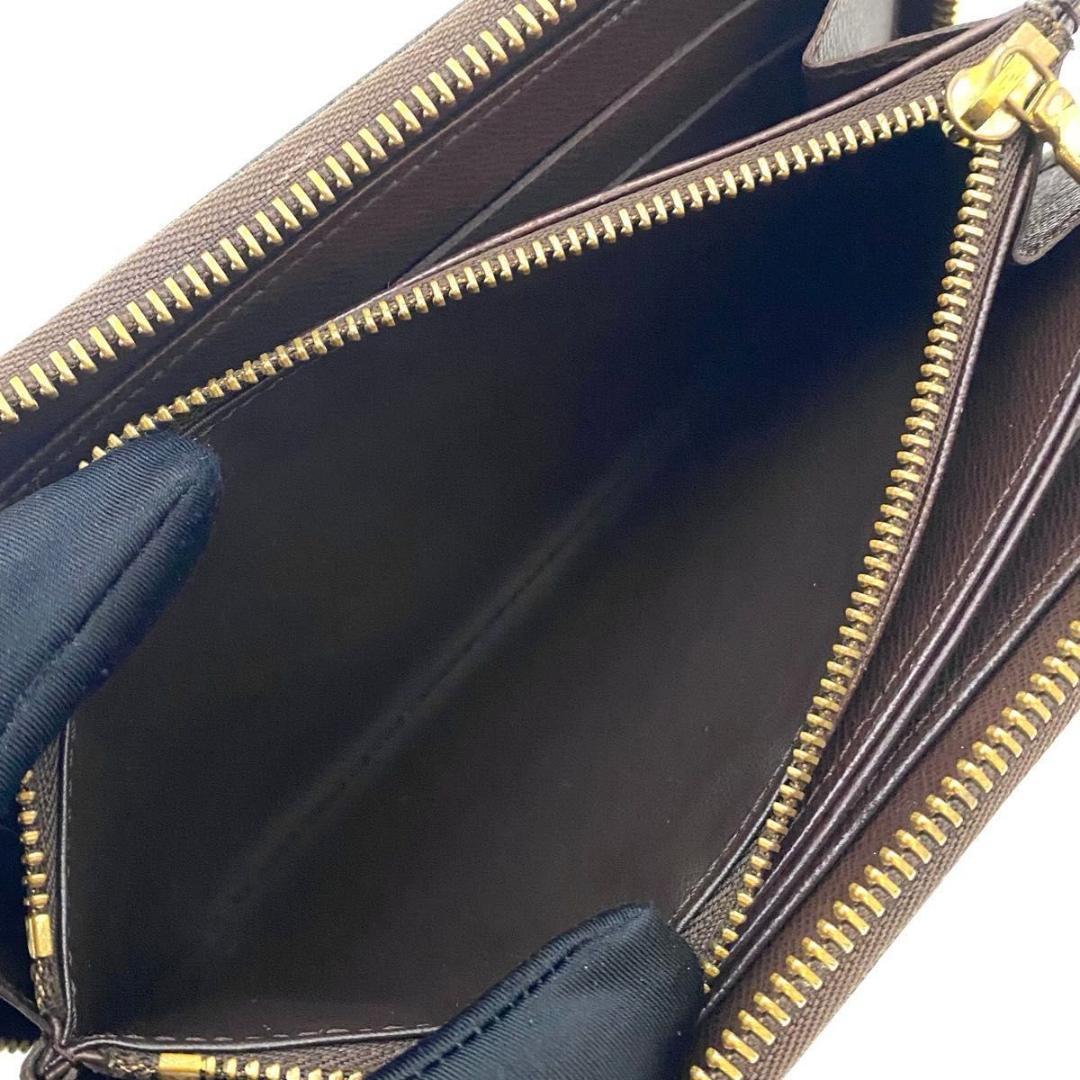 【極美品】ルイヴィトン ジッピーウォレット ダミエ エベヌ ラウンドファスナー ルイヴィトン ジッピーウォレット ダミエ エベヌ ラウンド