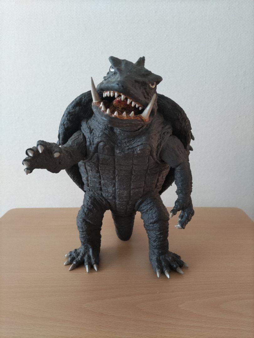 ガメラ ソフビ 怪獣フィギュア 高さ約27cm 黒