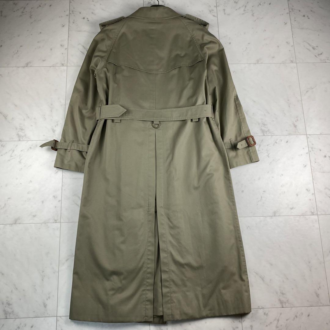 極美品◎バーバリーズ　トレンチコート　ライナー付き　ベルト　ノバチェック　カーキ