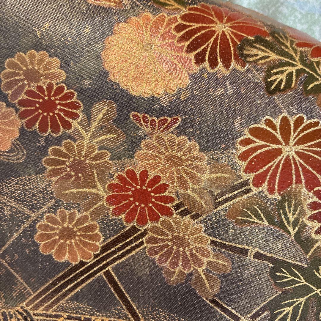 付け下げ　フルセット　着物　正絹　訪問着　袷　スモールサイズ　霞　N4