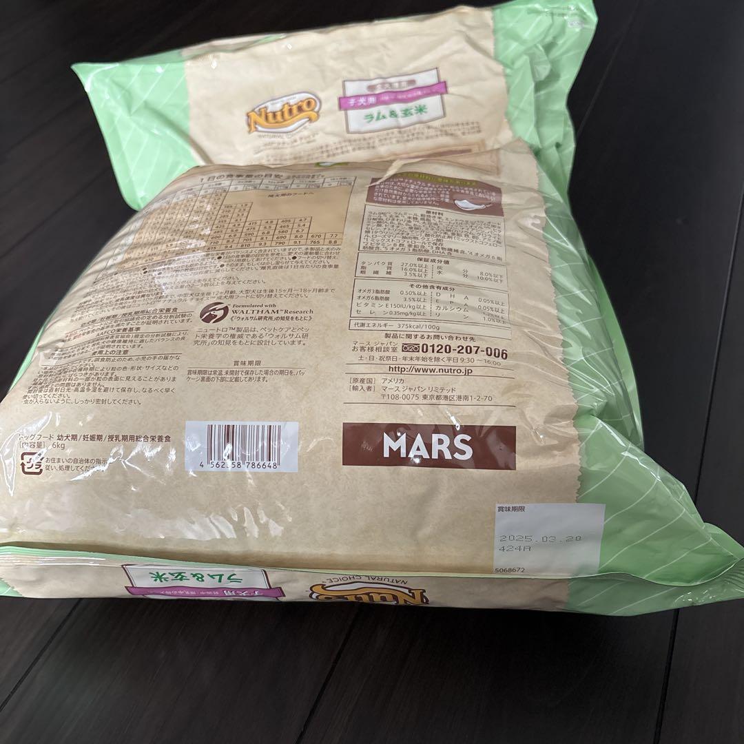 ニュートロ　ナチュラルチョイス　子犬用 ラム＆玄米 6kg 全犬種用
