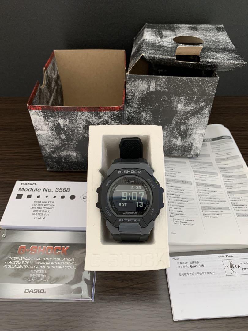 【新品】CASIO G-SHOCK GBD300-1JF Bluetooth