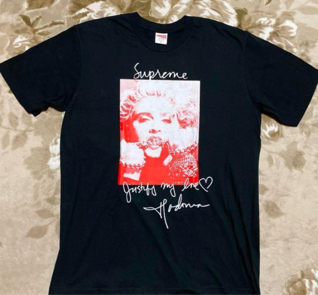 18aw Supreme madonna マドンナ　tee tシャツ　キムタク着 18aw Supreme madonna マドンナtee tシャツ キムタク着