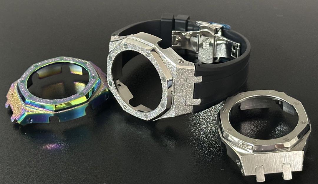 大 G-SHOCK カスタム GA2100 ベゼル3個付き新品、♥