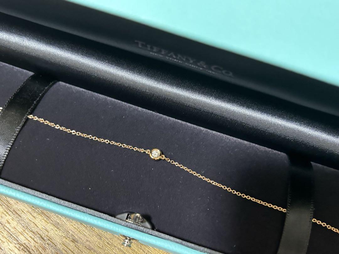 Tiffany YG バイザヤード ダイヤブレスレット 0.07カラット Tiffany YG バイザヤード ダイヤブレスレット 0.07カラット