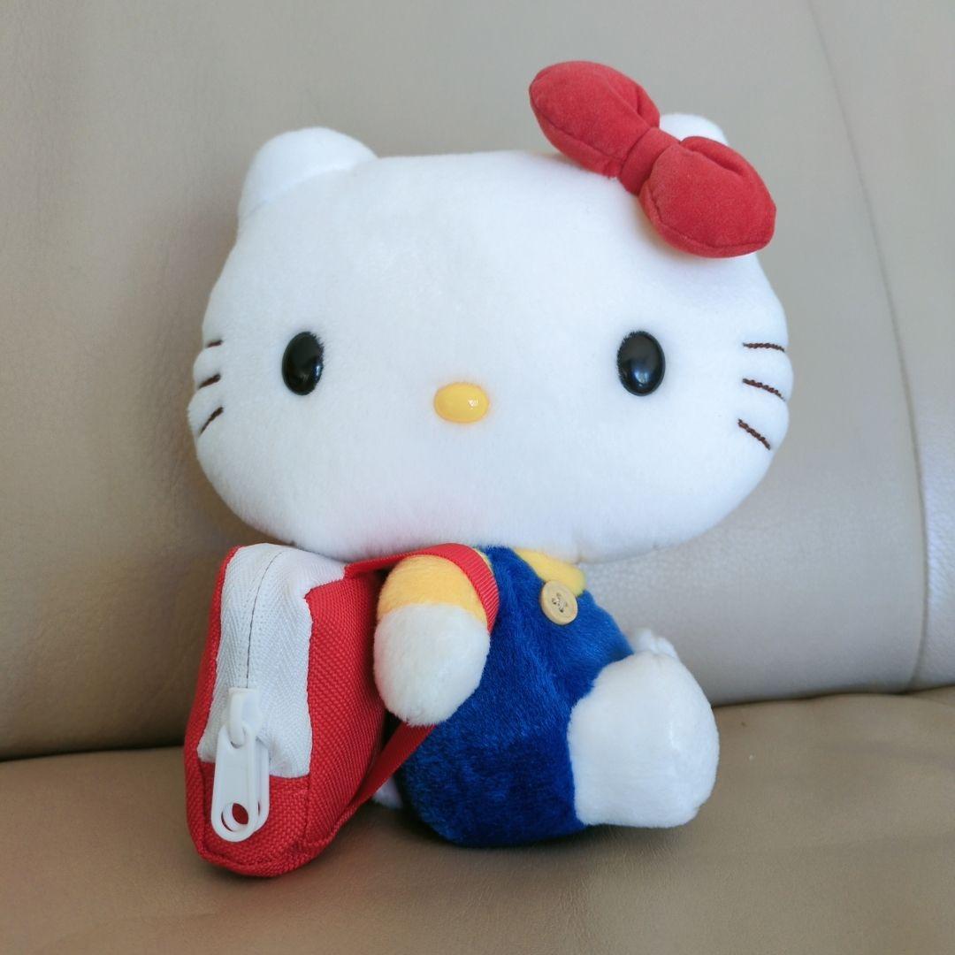 サンリオ】ハローキティ ぬいぐるみ レジ袋付き 電報ギフト用