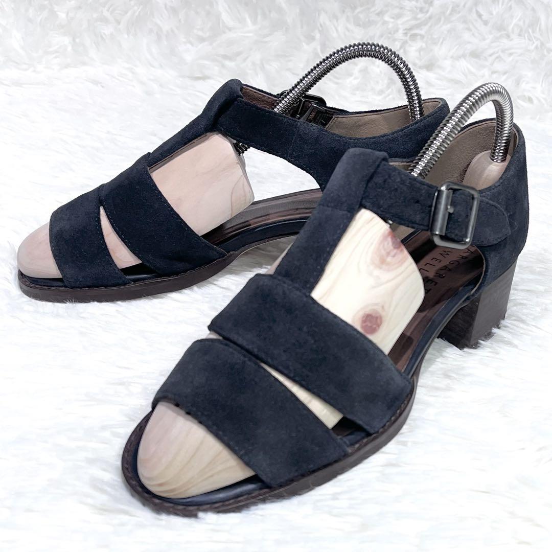 美品 MARGARET HOWELL サンダル 23㎝ フラットヒール スエード