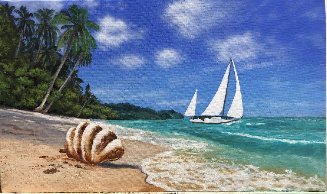 渡辺祐一郎「製油所風景」油絵・P8号 絵画買取・販売の小竹美術