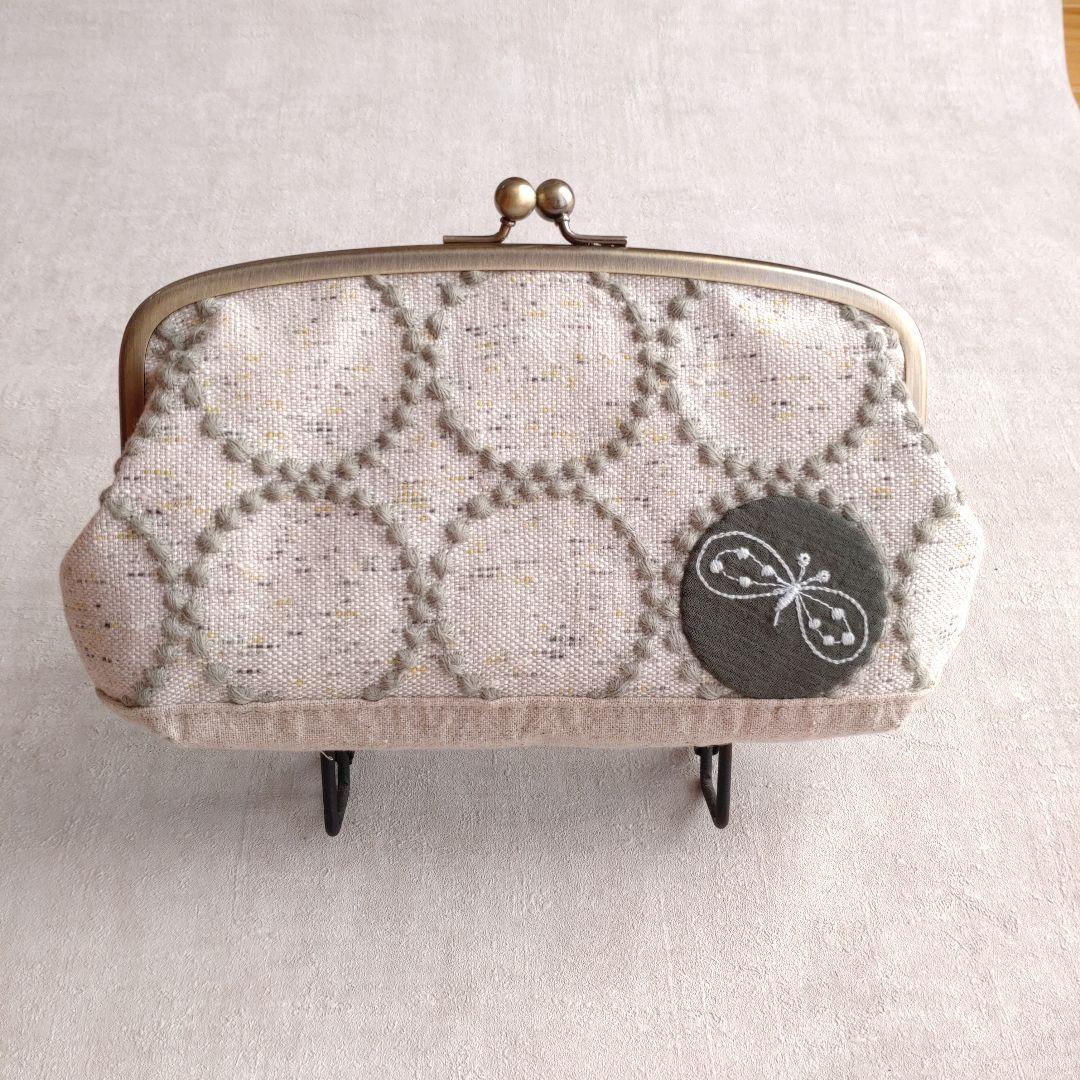 ミナペルホネン♡親子がま口長財布 foresttile choucho