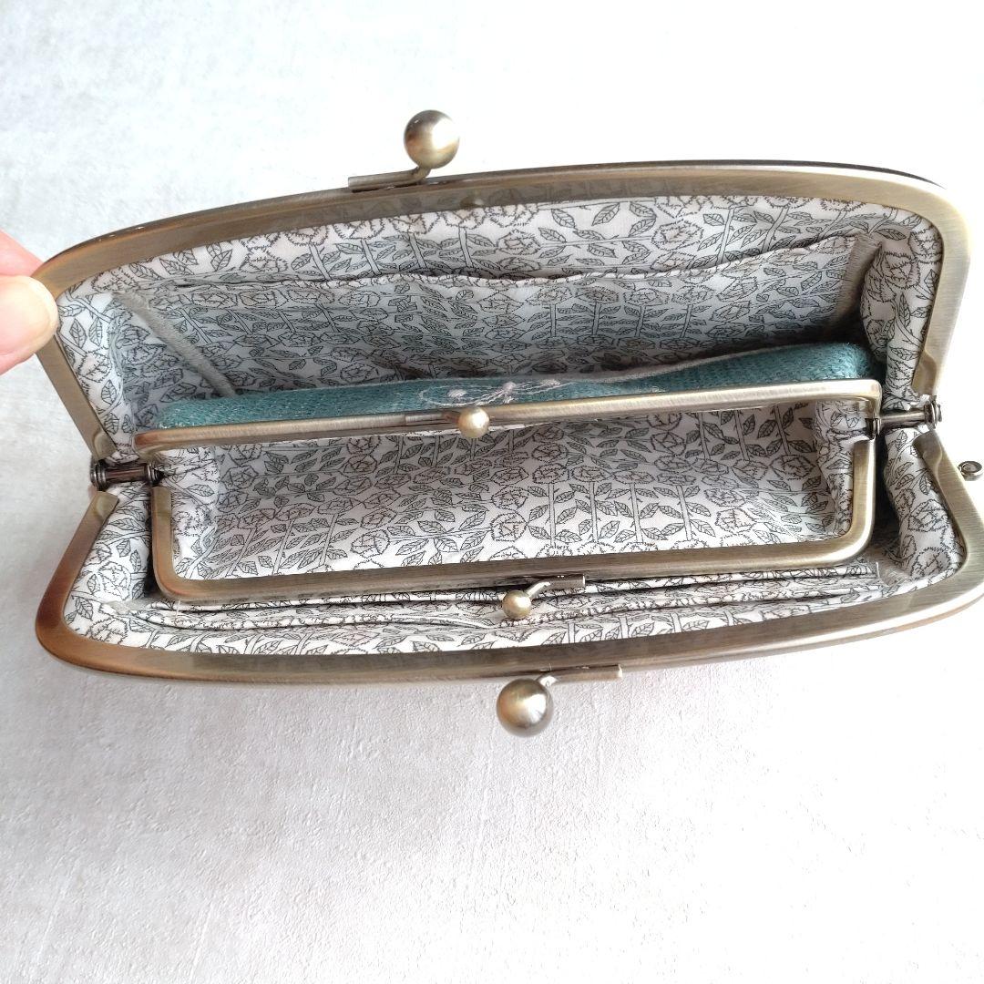 ミナペルホネン♡親子がま口長財布 foresttile choucho