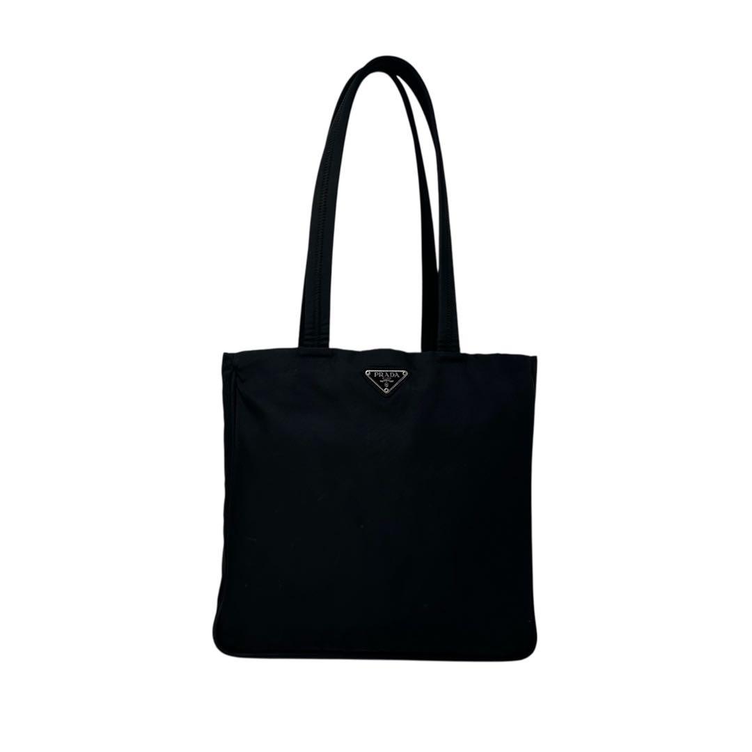 【良品】 PRADA トートバッグ　ショルダー　ナイロン　ブラック肩がけe135