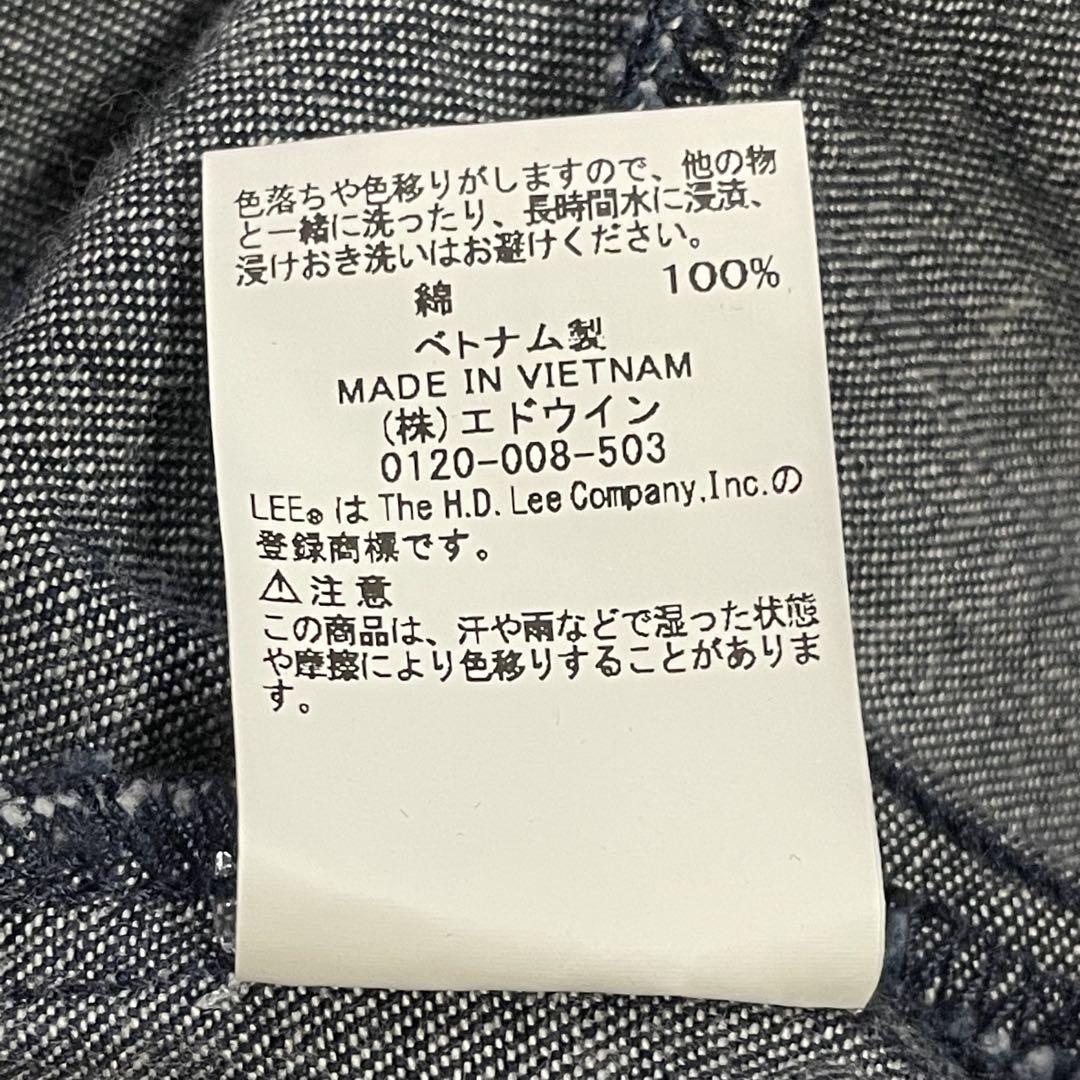 美品♪Lee バンドカラー ゆったりデニムロングワンピース インディゴ ネイビー 美品♪Lee バンドカラー ゆったりデニムロングワンピース