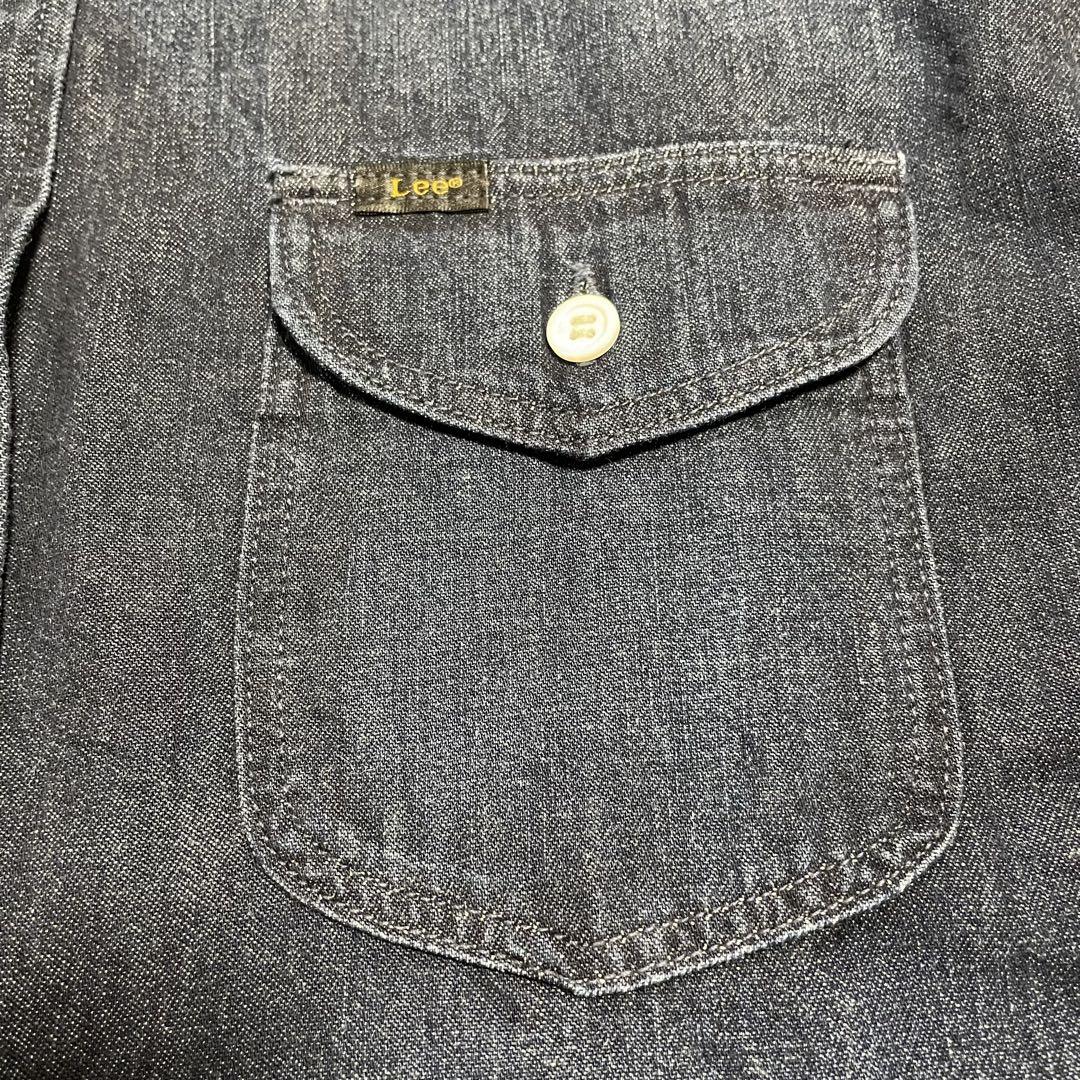 美品♪Lee バンドカラー ゆったりデニムロングワンピース インディゴ ネイビー 美品♪Lee バンドカラー ゆったりデニムロングワンピース