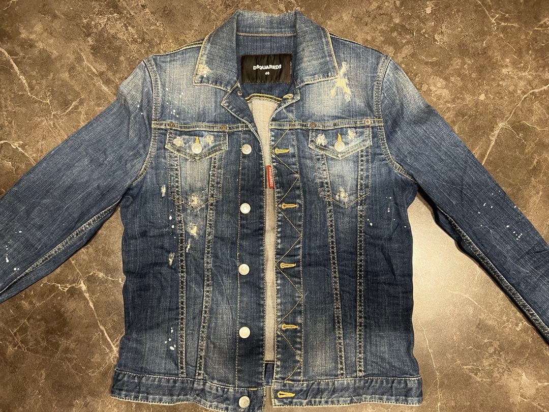 DSQUARED2 ダメージデニムジャケット 48L・DSQUARED2