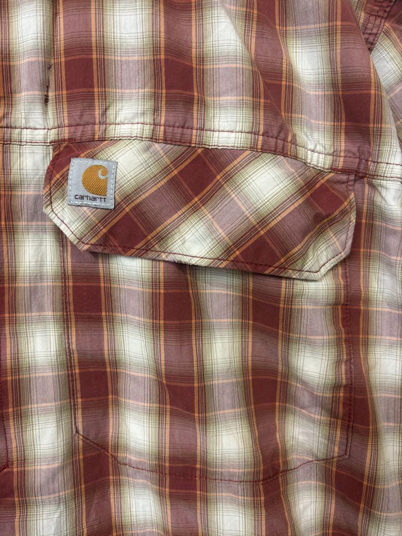 carhartt カーハート　半袖シャツ　チェック　ワーク　アメカジ