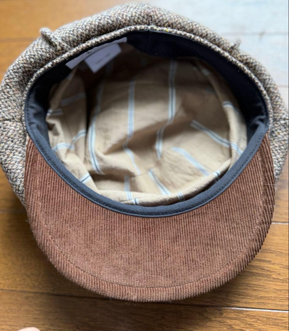 override arth ボリューム キャスケット 帽子 ハンチング