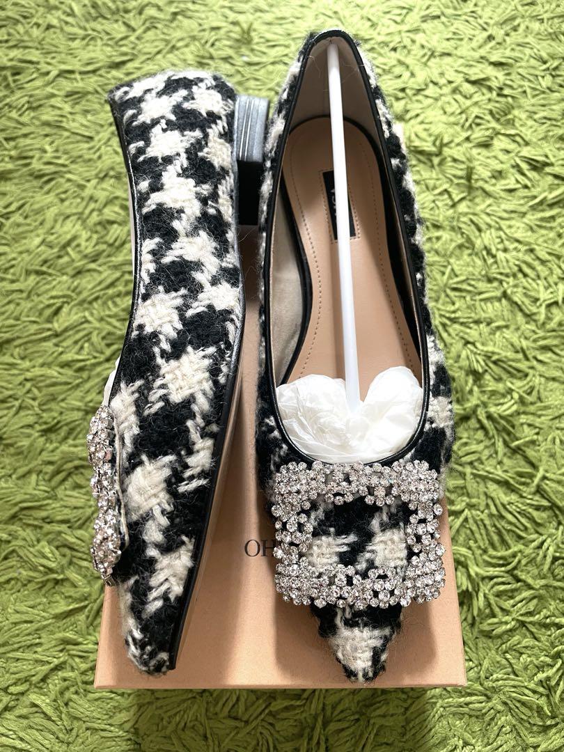 【2月末まで出品】OHGA ツイードビジューパンプス TWEED BIJOU PUMPS | OHGA