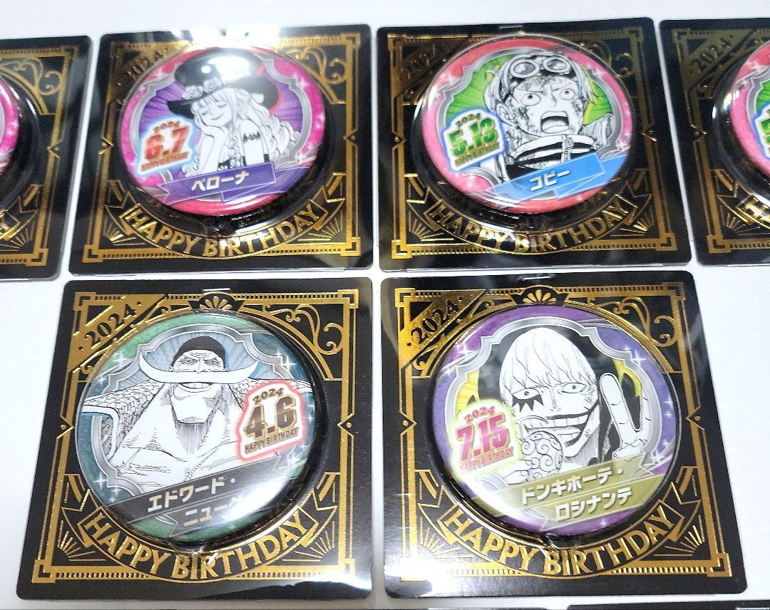 194.ONE PIECE バースデー缶バッジ 9点