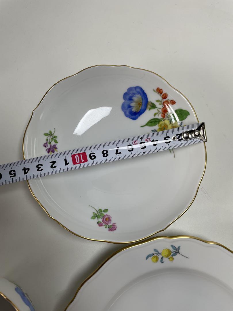 MEISSEN三つ花ベーシックフラワープレート＆カップ＆ソーサーセット70601