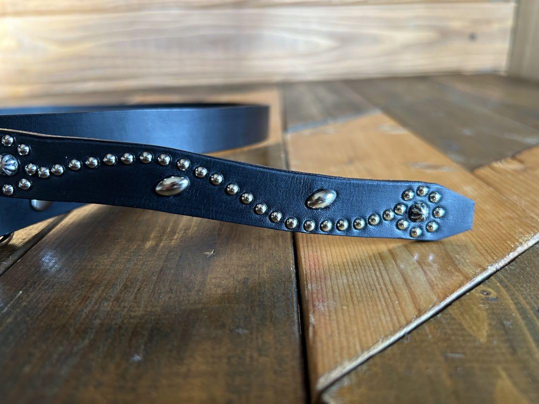 スタッズナローベルト18mm幅シルバーセレクトフラワー2 htcナロー好き スタッズナローベルト18mm幅シルバーセレクトフラワー2 htc