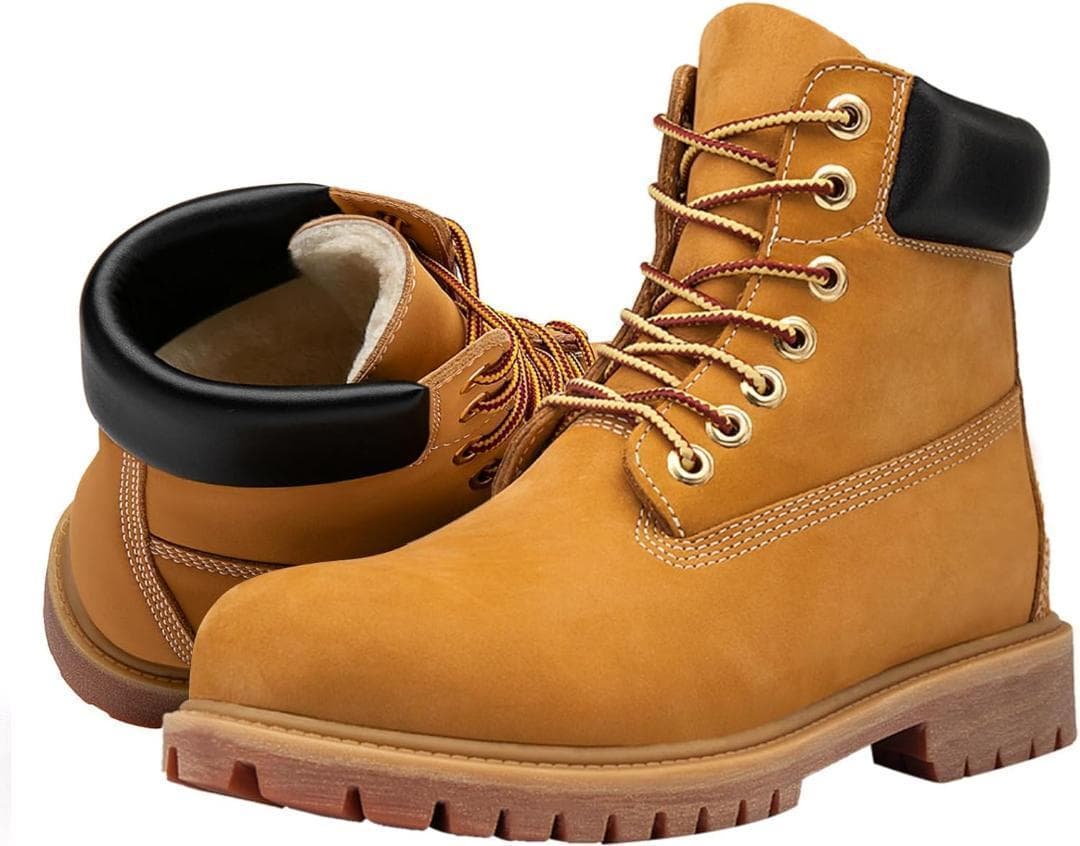 ワークブーツ イエローブーツ 革 裏起毛 ショートブーツ アウトドア 防水