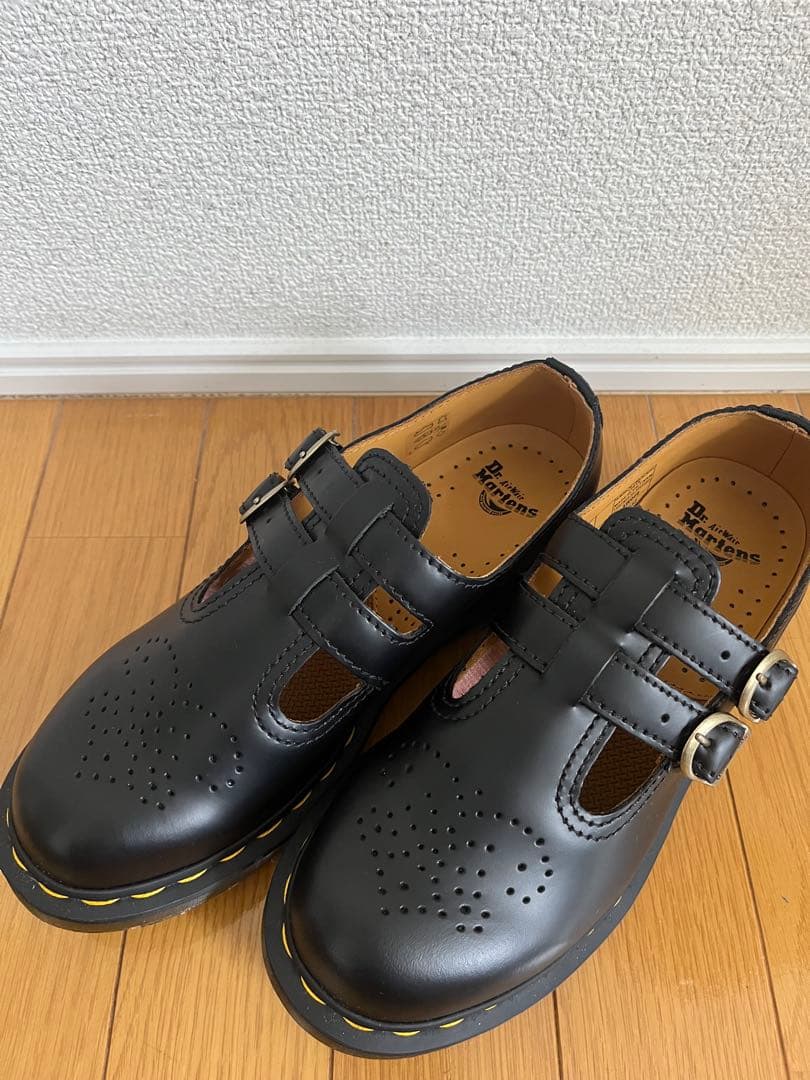 Dr. Martens ブラック ローファー ダブルバックル