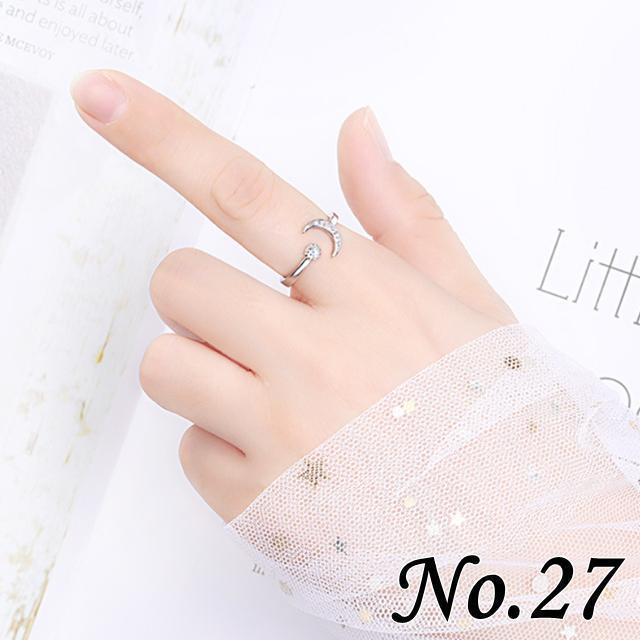 新品】三日月デザインリング アクセサリー 指輪 シルバー レディース 新品】三日月デザインリング アクセサリー 指輪 シルバー レディース