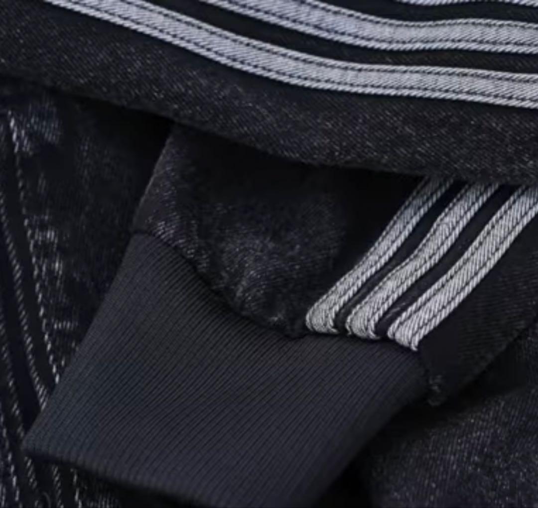 新品3XL】アディダス　デニムジャケットファイヤーバードトラックげんじ