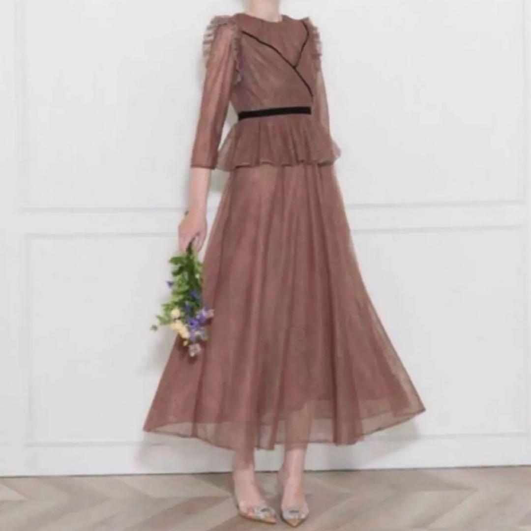 Leja 総レースオケージョンドレス ロングドレス 結婚式 パーティー お呼ばれ SIZE