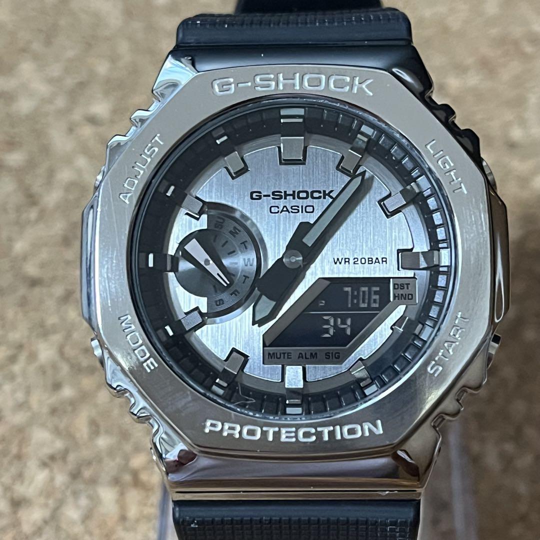 美品】カシオG-SHOCK/GMー2100ー1AJFメタルカバード