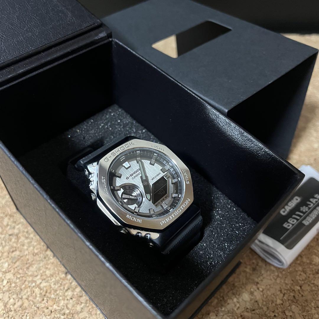美品】カシオG-SHOCK/GMー2100ー1AJFメタルカバード
