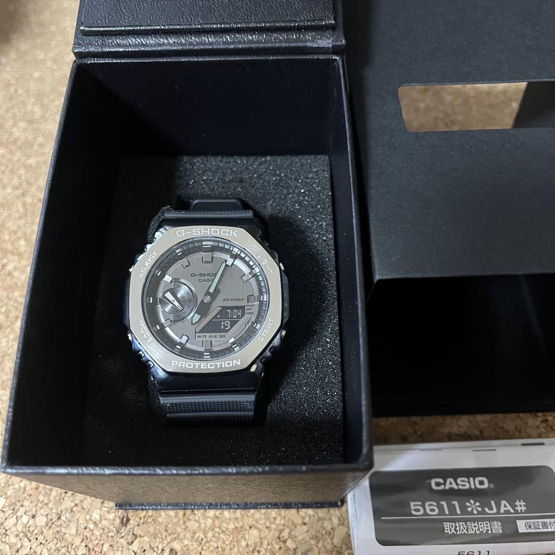 美品】カシオG-SHOCK/GMー2100ー1AJFメタルカバード
