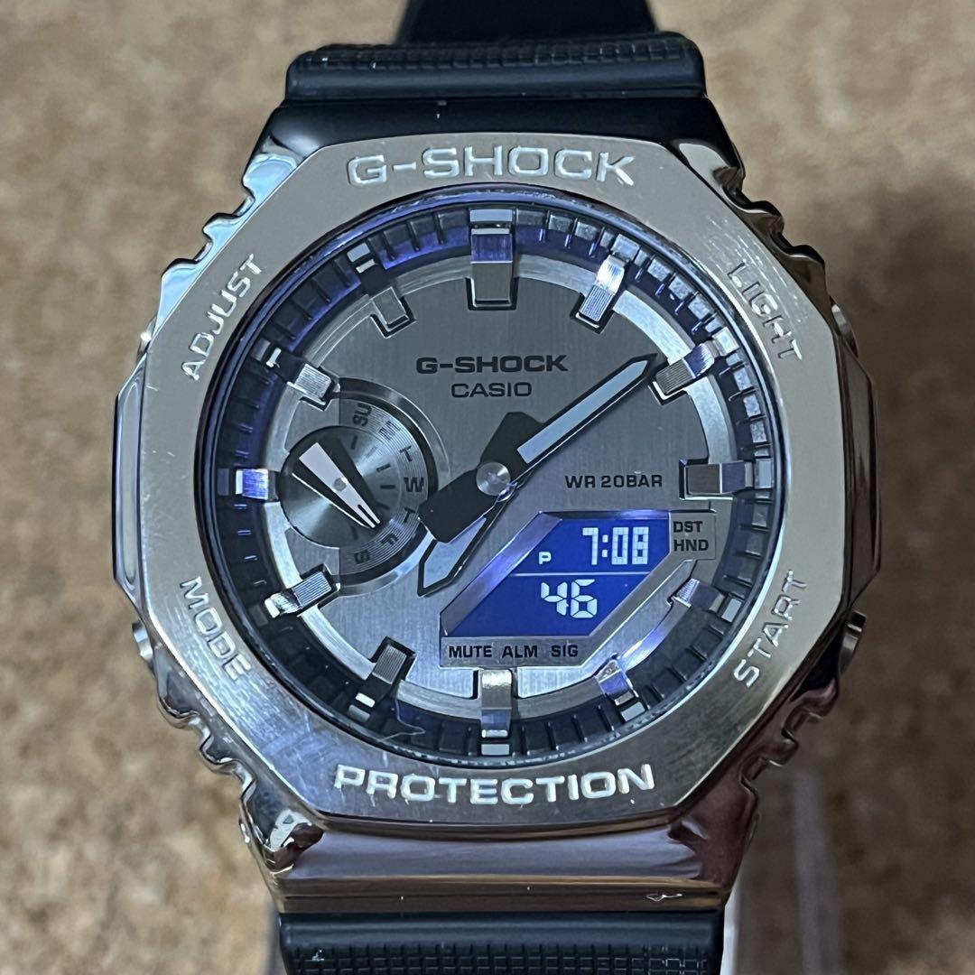 美品】カシオG-SHOCK/GMー2100ー1AJFメタルカバード