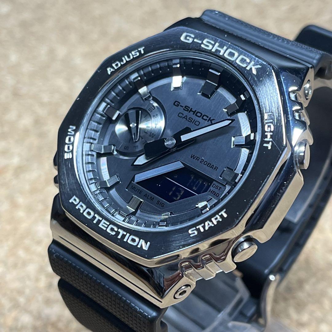 美品】カシオG-SHOCK/GMー2100ー1AJFメタルカバード