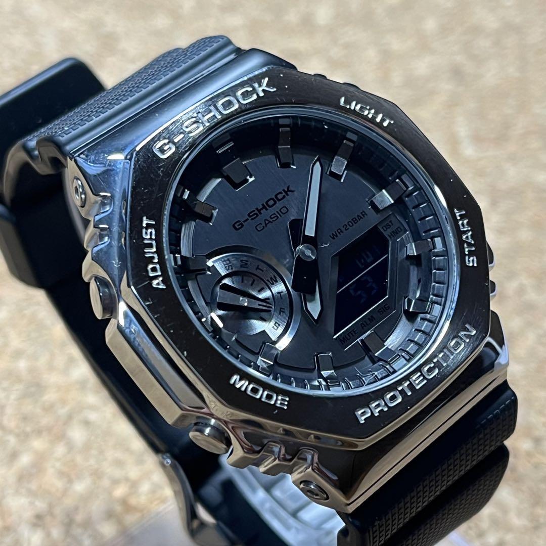 美品】カシオG-SHOCK/GMー2100ー1AJFメタルカバード