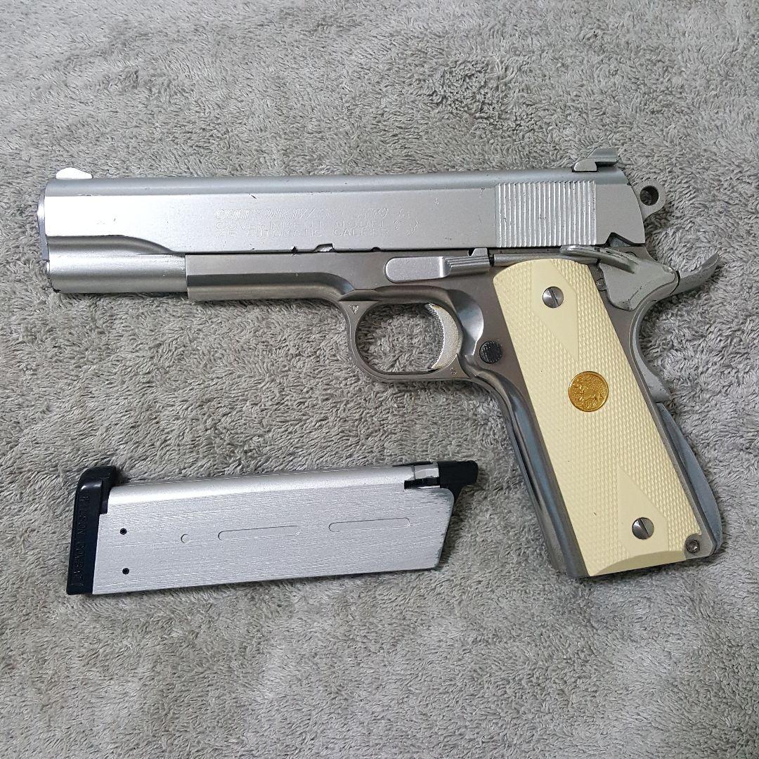 WA SCW 純正 コルト ガバメント S70 HW樹脂 シルバー塗装カスタム 流行