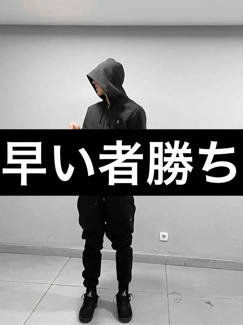 polo ralph lauren テックフリース セットアップ　S 黒