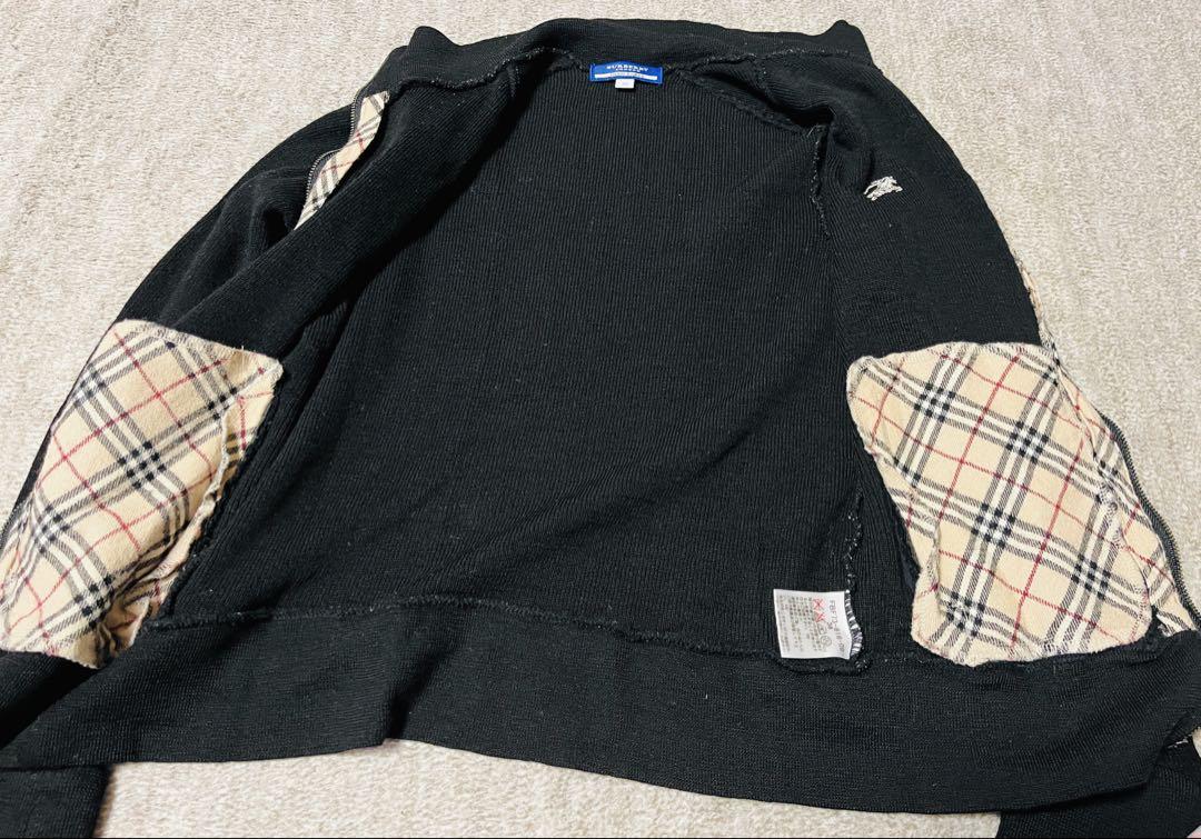 Burberry ブルーレーベル 38 黒　ニット　ジッパー！美品