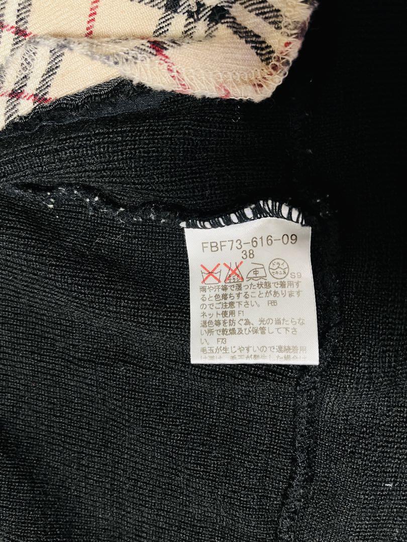 Burberry ブルーレーベル 38 黒　ニット　ジッパー！美品