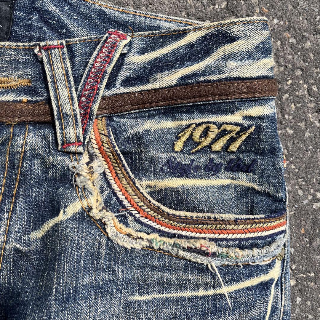 【RED PEPPER】 レッドペッパー フレアデニムパンツ Y2K アーカイブ archive REDPEPPER レッドペッパー フレアデニム y2k 刺繍