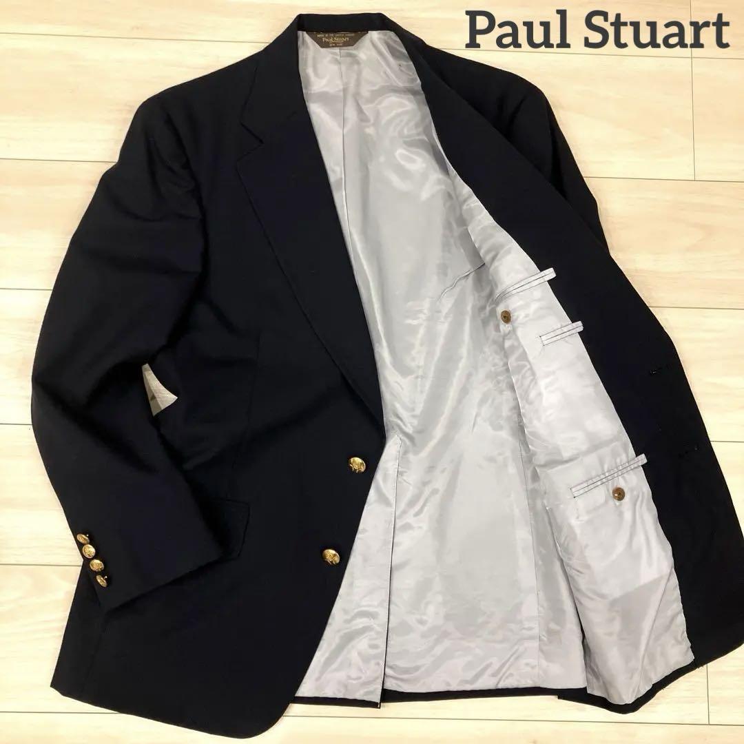PaulStuart 紺ブレザー 金ボタン AB5 M ネイビー 日本製 春秋 PaulStuart 紺ブレザー 金ボタン AB5 M ネイビー 日本製 春秋