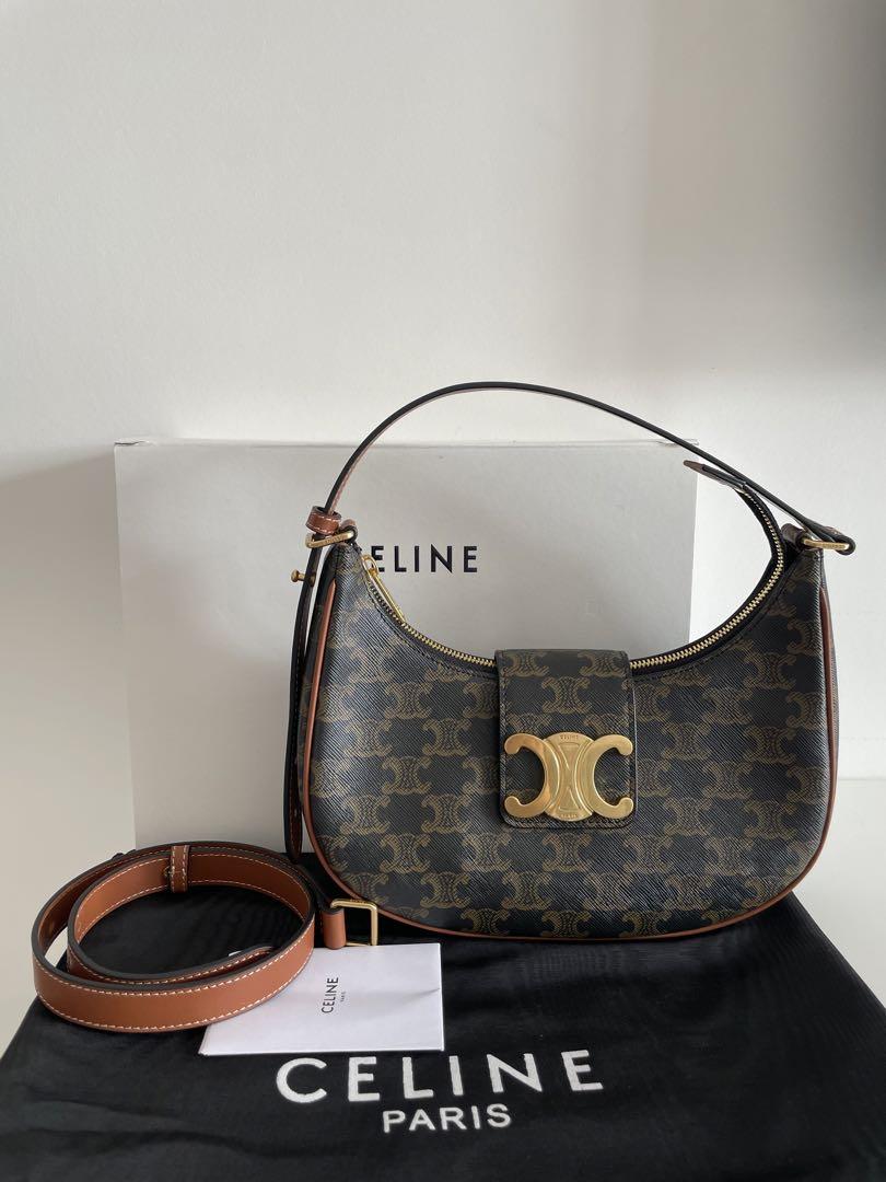 【CELINE】新作もセール！AVA トリオンフ金具 ショルダーバッグ CELINE AVA(アヴァ)トリオンフ バッグ / スムースカーフスキン