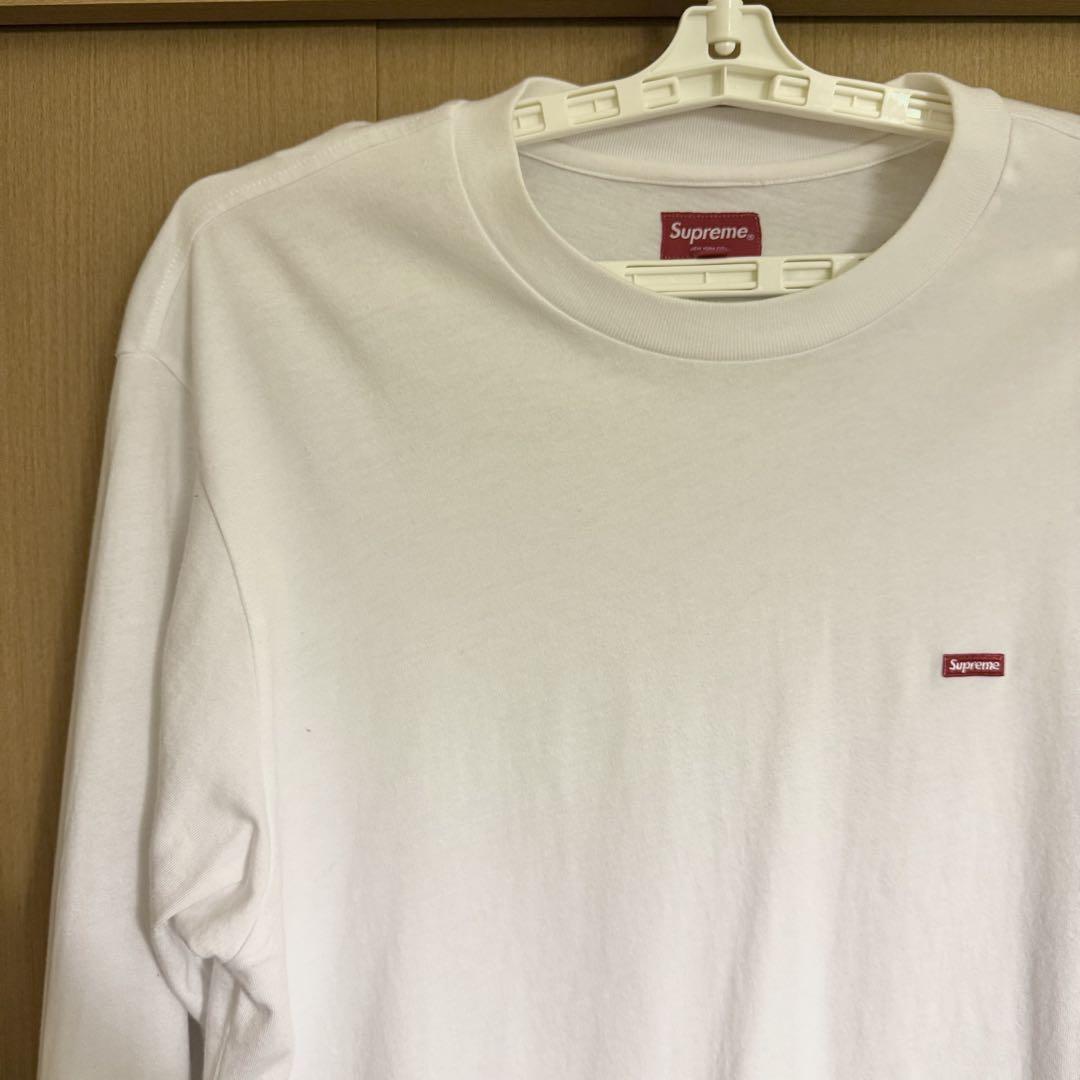 Supreme ホワイト 長袖 Tシャツ S ロンT