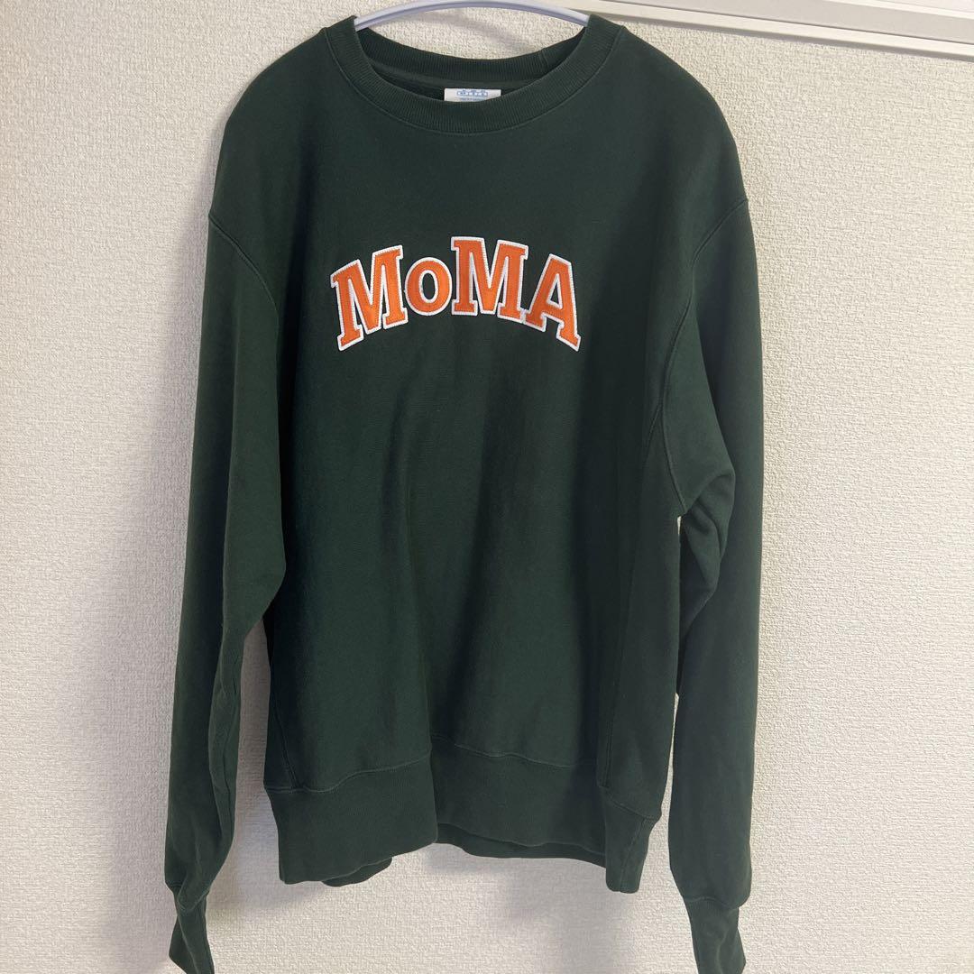 MoMA Champion Striped スウェットシャツ L(L)：ファッション
