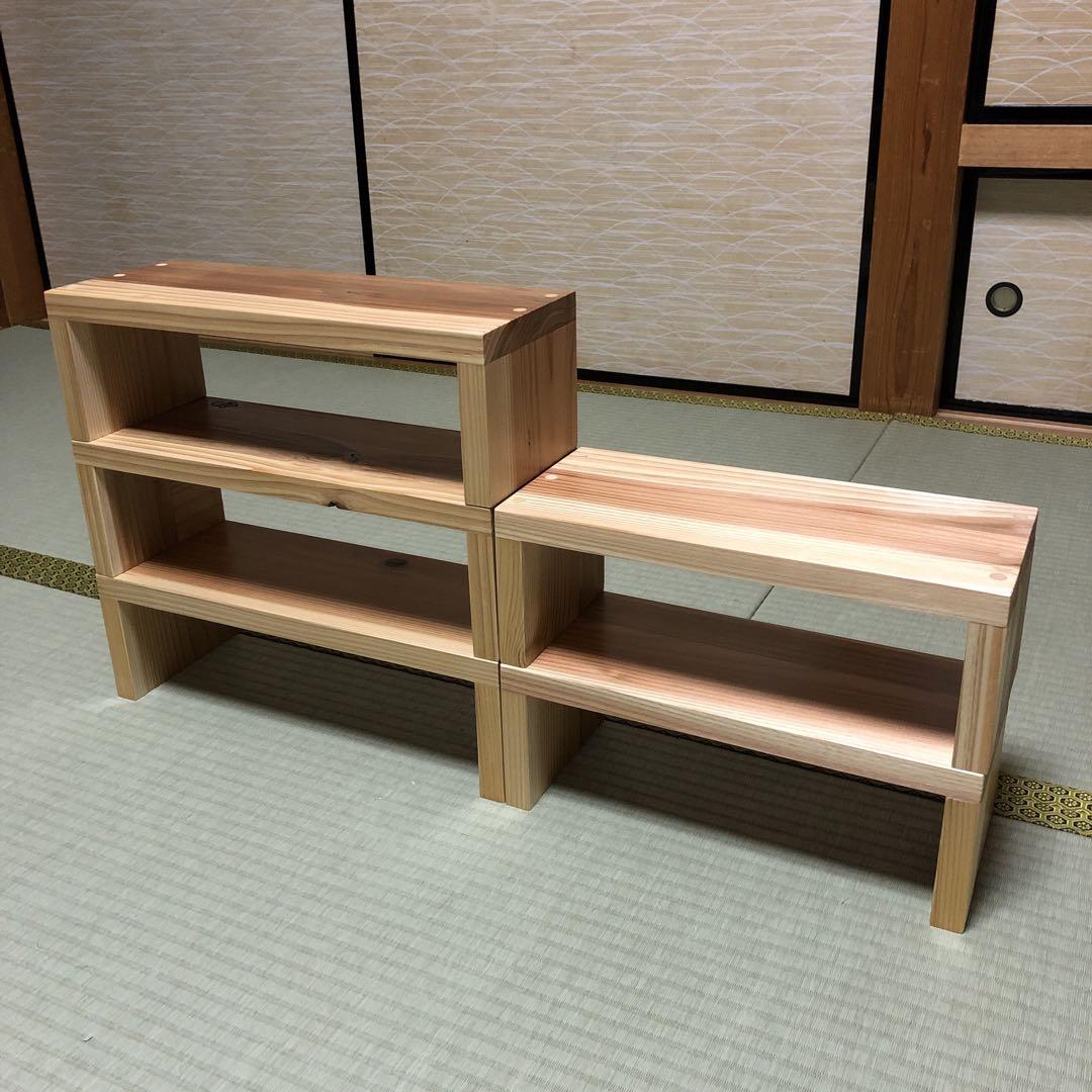 ハンドメイド　コの字ラック　棚　オーダー受け付けます。 ハンドメイド コの字ラック 棚 オーダー受け付けます。 - 家具